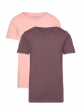 Minymo - Basic 33 -T-Shirt Ss (2-Pack) - L&uuml;hikeste varrukatega - 92