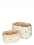 Cam Cam Copenhagen - Quilted Storage Basket, Set Of Two - Ocs - Rowan - Hoiukorvid - ONE SIZE