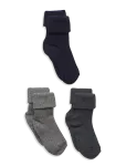 Mp Denmark - Cotton Rib Baby Socks - 3-Pack - Sokid - 25/28