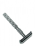 Parker - Parker 22R - Gunmetal Handle Butterfly Open Safety Razor - Pardlid - ONE SIZE