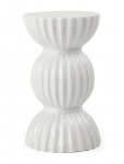 Lyngby Porcel&aelig;n - Lyngby Tura Kronelysestage H14 Hvid - K&uuml;&uuml;nlajalad - H:14CM