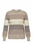 ONLY Carmakoma - Carnew Daria L/S Stripe Pullover Knt - Džemprid - 54