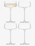 LSA International - Metropolitan Champagne Saucer Set 4 - &Scaron;ampanjaklaasid - 30 CL