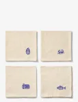 Midnatt - Napkins 4-Pack La Mer - Riidest salvr&auml;tikud - 40X40CM