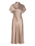 Malina - Alivia Short Sleeve Satin Midi Dress - P&otilde;lveni ja midi - L