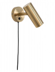 House Nordic - Nida - Lamp, Brass, 190 Cm Fabric Cord - Seinalambid - 22X10X15CM