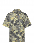 Monki - Oversized Short-Sleeved Cotton Poplin Shirt - L&uuml;hikeste varrukatega - S