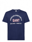 Gant - Printed Graphic Ss T-Shirt - L&uuml;hikeste varrukatega - XXXL