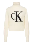 Calvin Klein Jeans - Blown Up Ck Loose Sweater Contra - K&otilde;rge kaelusega - XS