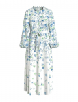 Vila - Vielma O-Neck L/S Long Midi Dress/Ln - P&otilde;lveni ja midi - 36