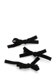 Pipol's Bazaar - Rosella Trippel Bow Black 3Pcs - Juukseklambrid - ONE SIZE