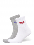 UGG - Quinlin Logo Quarter 2 Pack - Tavalised sokid - ONE SIZE