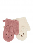 Fabelab - Bath Mitts - 2 Pack - Bear And Bunn - Lapid - ONE SIZE