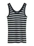 Gant - Striped Ribbed Tank Top - Varrukateta - L