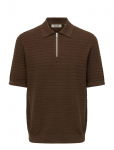 ONLY & SONS - Onsmenu Reg Ss Structure Polo Knit - L&uuml;hikeste varrukatega kootud polos&auml;rgid - L