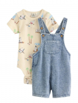 Lindex - Set - Bib Trousers And Bodysuit - Komplektid bodiga - 86