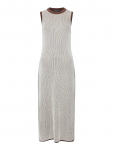French Connection - Naria Striped Knit Midi Dress - P&otilde;lveni ja midi - XL