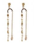 Pipol's Bazaar - Mira Double Ear Gold - Rippuvad k&otilde;rvar&otilde;ngad - ONE SIZE