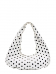 Nunoo - Small Alma Draped Polka White/Black - V&auml;ikesed &uuml;le&otilde;lakotid - ONE SIZE