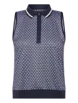 Callaway - Sleeveless Geo Print Rib Collar Polo - Spordipolod - S