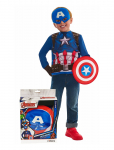 Rubies - Captain America Dress Up Gift Set 4-6 - Tegelaskujude kost&uuml;&uuml;mid - 4-6Y