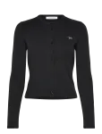 Maison Kitsune - Ribbed Baby Fox Cardigan Black - Kardiganid - S