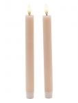 Sirius Home - Sille Krone 2 Stk. S&aelig;t, &Oslash;2X25Cm, Dusty Peach - LED-k&uuml;&uuml;nlad - ONE SIZE