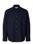 Selected - Slmcole-Jay Reg Melange Ls Shirt Noos - Vabaaja s&auml;rgid - M