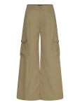 Lauren Ralph Lauren - Pleated Cotton Twill Wide-Leg Cargo Pant - Lai jalg - 40