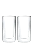 Blomus - Set Of 2 Insulated Latte Macchiato Glasses - Nero - Joogiklaasid - 7.6X7.6X13.9CM