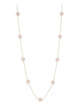Bud To Rose - Clover Multi Long Necklace Pink/Gold - Kett-kaelakeed - ONE SIZE