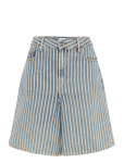 Ganni - Striped Denim Shorts - L&uuml;hikesed teksap&uuml;ksid - 28
