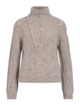 Vila - Vigleeba Half Zip Knit Top/Vol/Spi - K&otilde;rge kaelusega - S