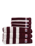 Lexington Home - Striped Terry Towel Fig/Snow White - K&auml;ter&auml;tikud - 50X70