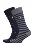 Polo Ralph Lauren - Dot Stripe Sock 2-Pack - Tavalised sokid - ONE SIZE