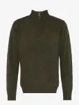 Barbour - Barbour Essential L/Wool Half Zip Knitted Jumper - Poolpika lukuga džemprid - XXL