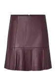 YAS - Yascolly Mw Naplon Leather Skirt Noos - Short - M
