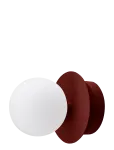 Globen Lighting - Wall Lamp/Ceiling Lamp Art Deco Ip44 Burgundy/White - Seinalambid - H18
