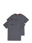 Alpha Industries - Alpha Label T-Shirt 2 Pack - L&uuml;hikeste varrukatega - L