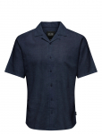 ONLY & SONS - Onscaiden Ss Solid Resort Linen Shirt - L&uuml;hikeste varrukatega - XL