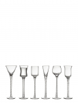 Lyngby Glas - Snapseglas Rom 18 Cm 6 Stk. Klar - Pitsid - ONE SIZE