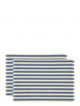 S&ouml;dahl - D&aelig;kkeserviet 33X48 2-Pk Statement Stripe Blue - Lauamatid - 33X48CM x 48