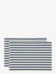 S&ouml;dahl - Placemat 33X48 2-Pck Statement Stripe Blue - Lauamatid - 33X48CM x 48