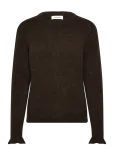 Selected - Slflulu Ls Knit Frill Cuff O-Neck Noos - Džemprid - XL