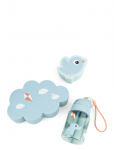 Done By Deer - Lunch & Snack Box W/Straw Bottle Playground Blue - Toidukarbid - ONE SIZE