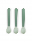 Done By Deer - Foodie Easy-Grip Baby Spoon 3-Pack Green - S&ouml;&ouml;giriistad - ONE SIZE
