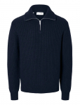 Selected - Slhland Ls Knit Half Zip - Poolpika lukuga džemprid - XXL