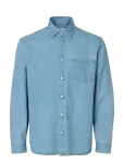 Selected - Slmclaus-Carlo Reg Denim Ls Shirt Noos - Teksas&auml;rgid - S
