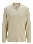 Jack & Jones - Jprwason Knit Split Neck Styd Aw24 - V-kaelusega - XL