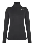 Mizuno - Core Impulse Half Zip Long Sleeve Tee - Spordi pikkade varrukatega topid - L